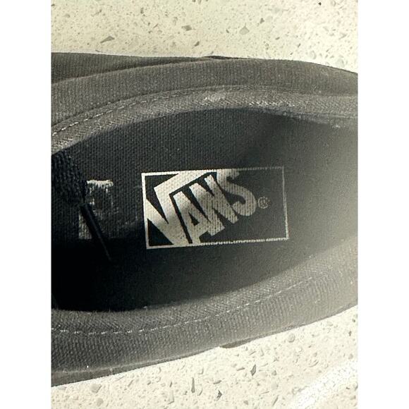 Vans Off The Wall Mens Classic Black Low Top Skateboard Shoe Sz 13 - Picture 2 of 4